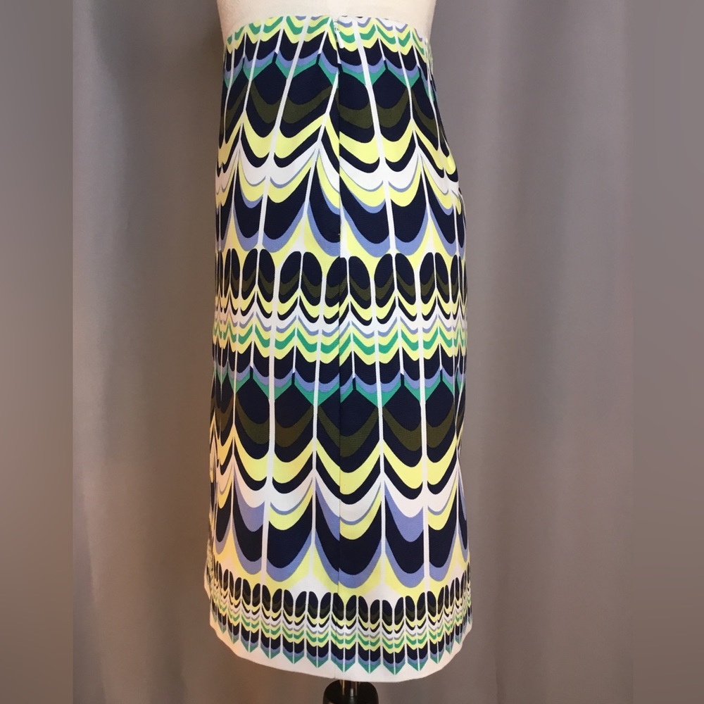 Talbots A-Line Print Skirt Size 14 - image 3